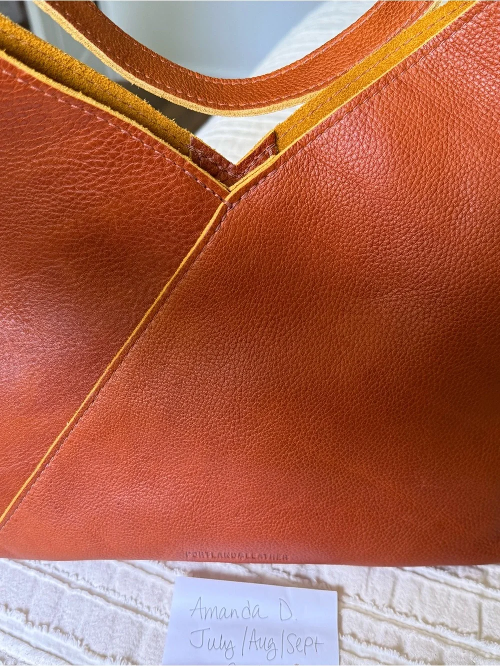 NWOT Portland Leather Goods Oversized Naomi in Sienna - Picture 7 of 7